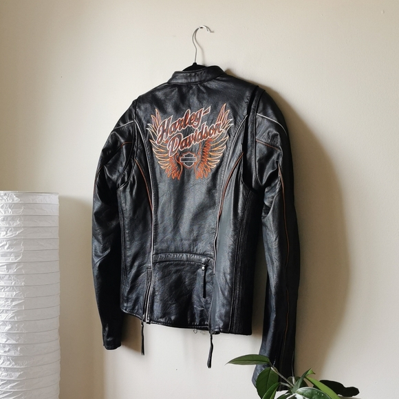 Harley-Davidson Embroidered Leather Jacket - Picture 8 of 10